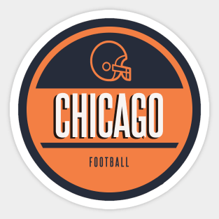 Chicago retro football Sticker